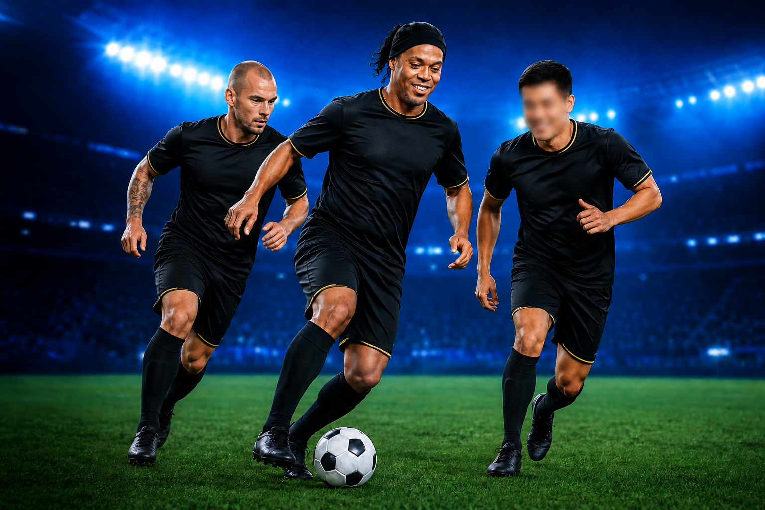 Spielen in Ronaldinho's team